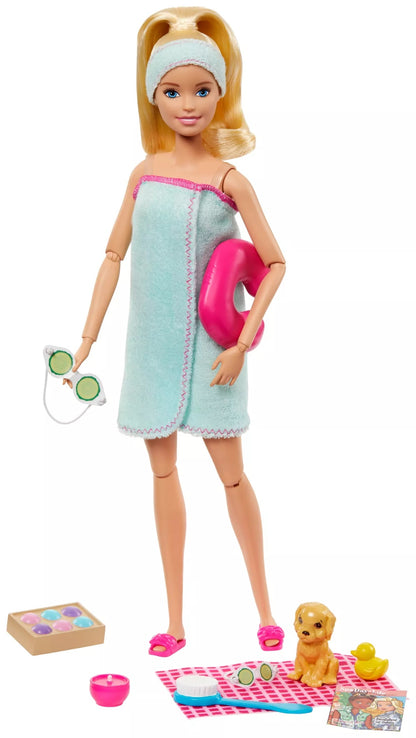 Barbie Relaks w SPA lalka + akcesoria GJG55