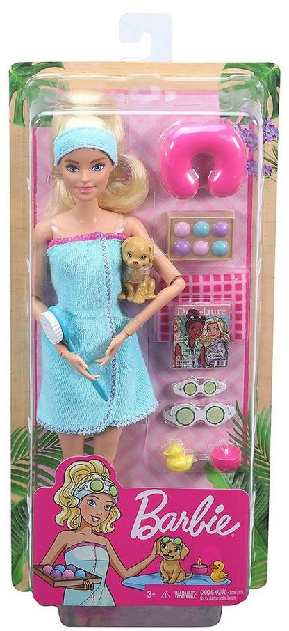Barbie Relaks w SPA lalka + akcesoria GJG55