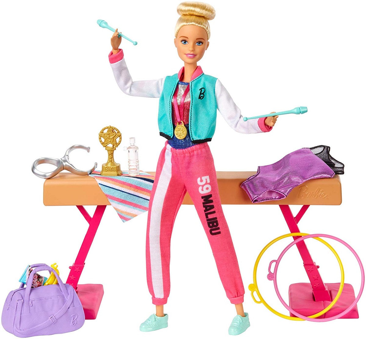 Barbie lalka Gimnastyczka zestaw GJM72 /6