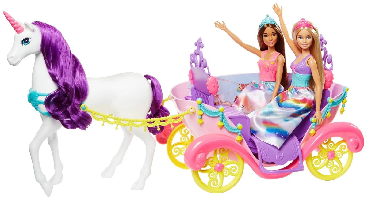 Barbie Dreamtopia 2 lalki i karoca GNH04 /4