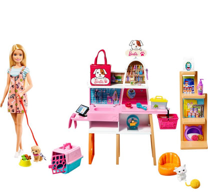 Barbie zestaw sklepik-salon dla zwierzaków