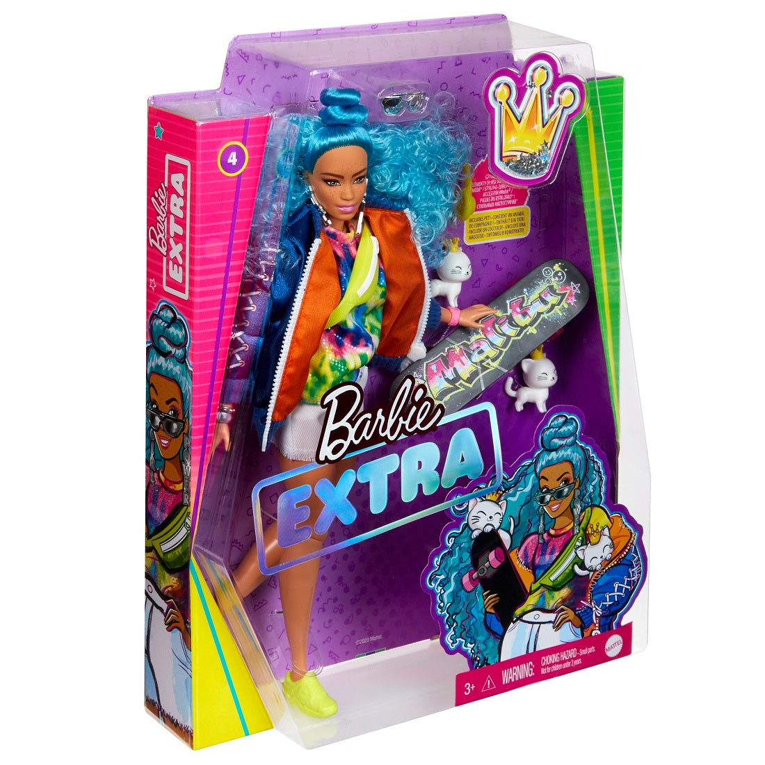Barbie Extra Moda lalka+akc blue GRN30 /4