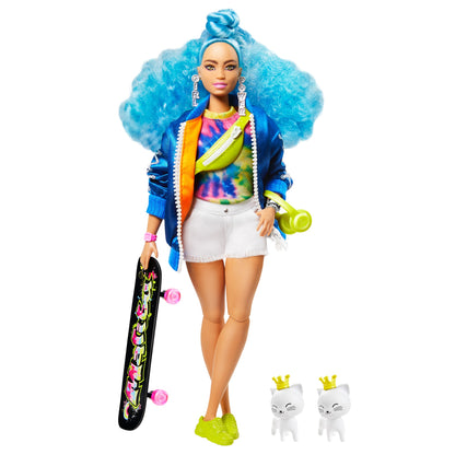 Barbie Extra Moda lalka+akc blue GRN30 /4