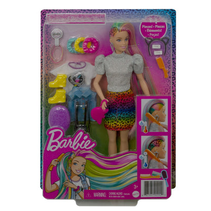 Barbie Kolorowe włosy - panterka GRN81 /6