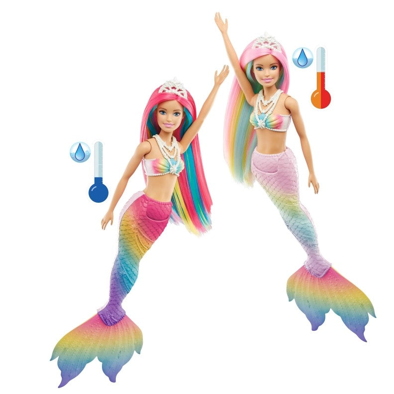 Barbie Syrenka Tęczowa przemiana GTF89 /4