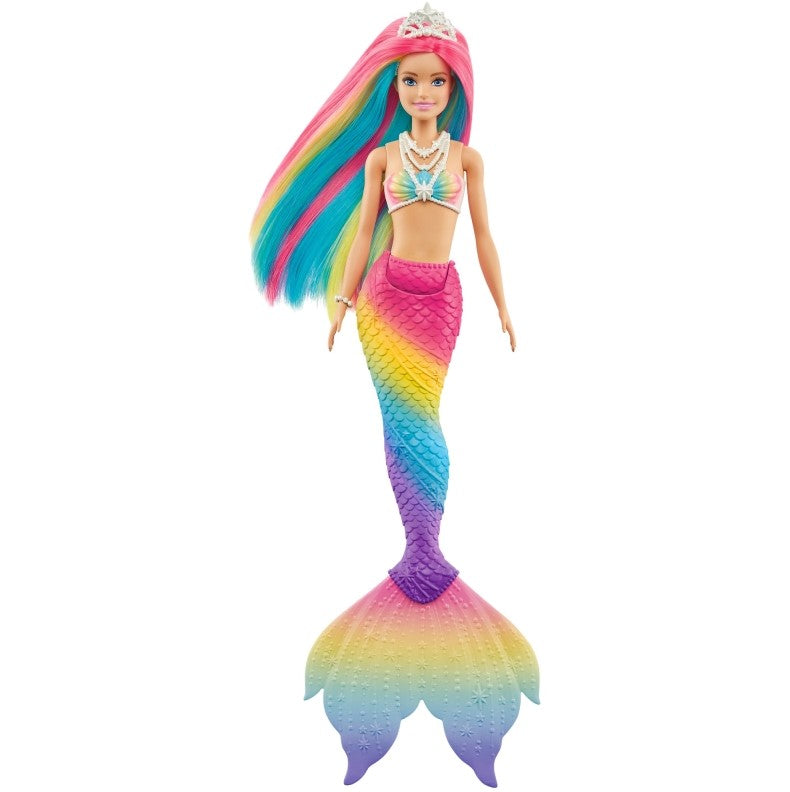 Barbie Syrenka Tęczowa przemiana GTF89 /4