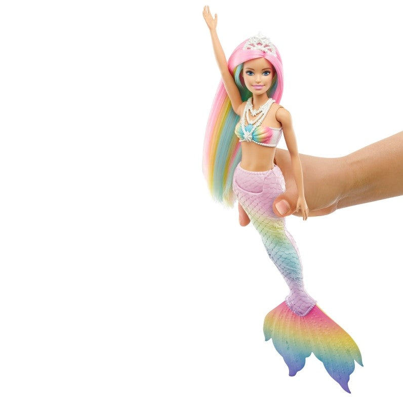 Barbie Syrenka Tęczowa przemiana GTF89 /4