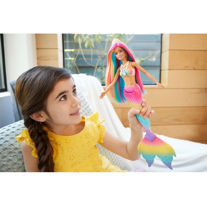 Barbie Syrenka Tęczowa przemiana GTF89 /4