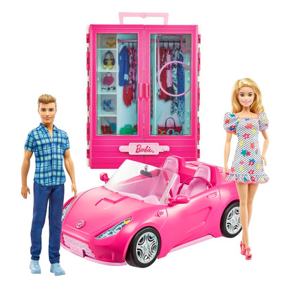 Barbie lalka+szafa+cabriolet zestaw GVK05 /2