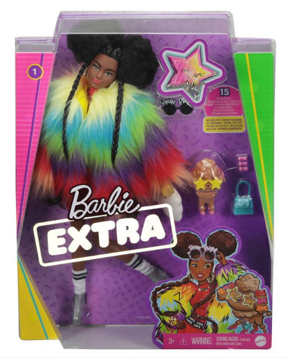 Barbie Extra Moda lalka+akces afro GVR04 /4