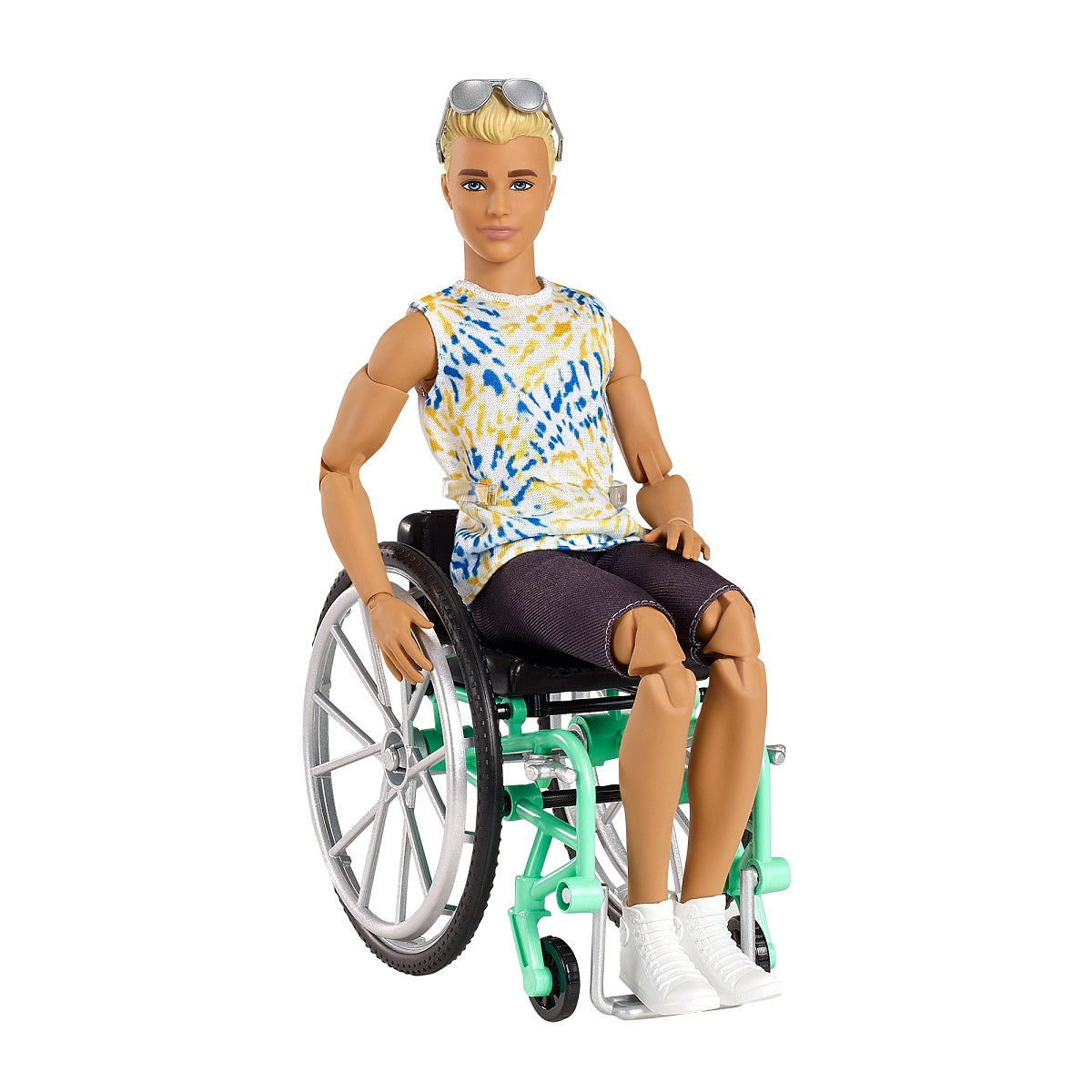 Barbie lalka Ken na wózku inwalidzkim GWX93