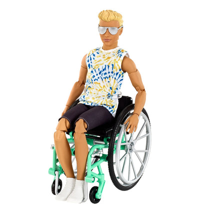 Barbie lalka Ken na wózku inwalidzkim GWX93