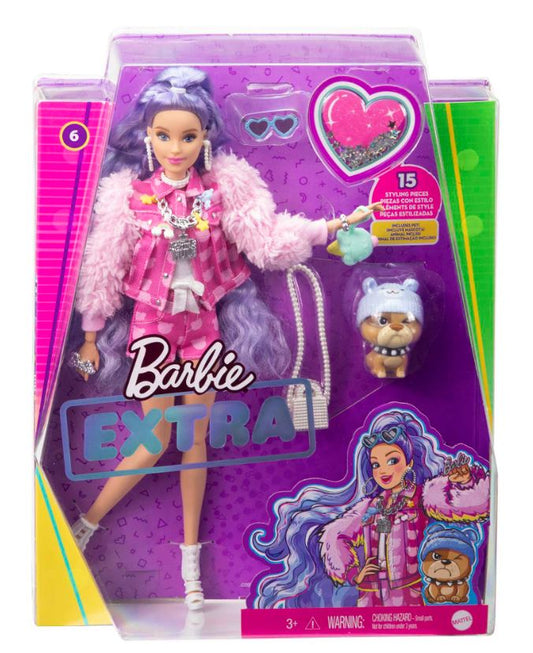 Barbie Extra Moda lalka fiolet włosy GXF08 /4