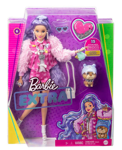 Barbie Extra Moda lalka fiolet włosy GXF08 /4