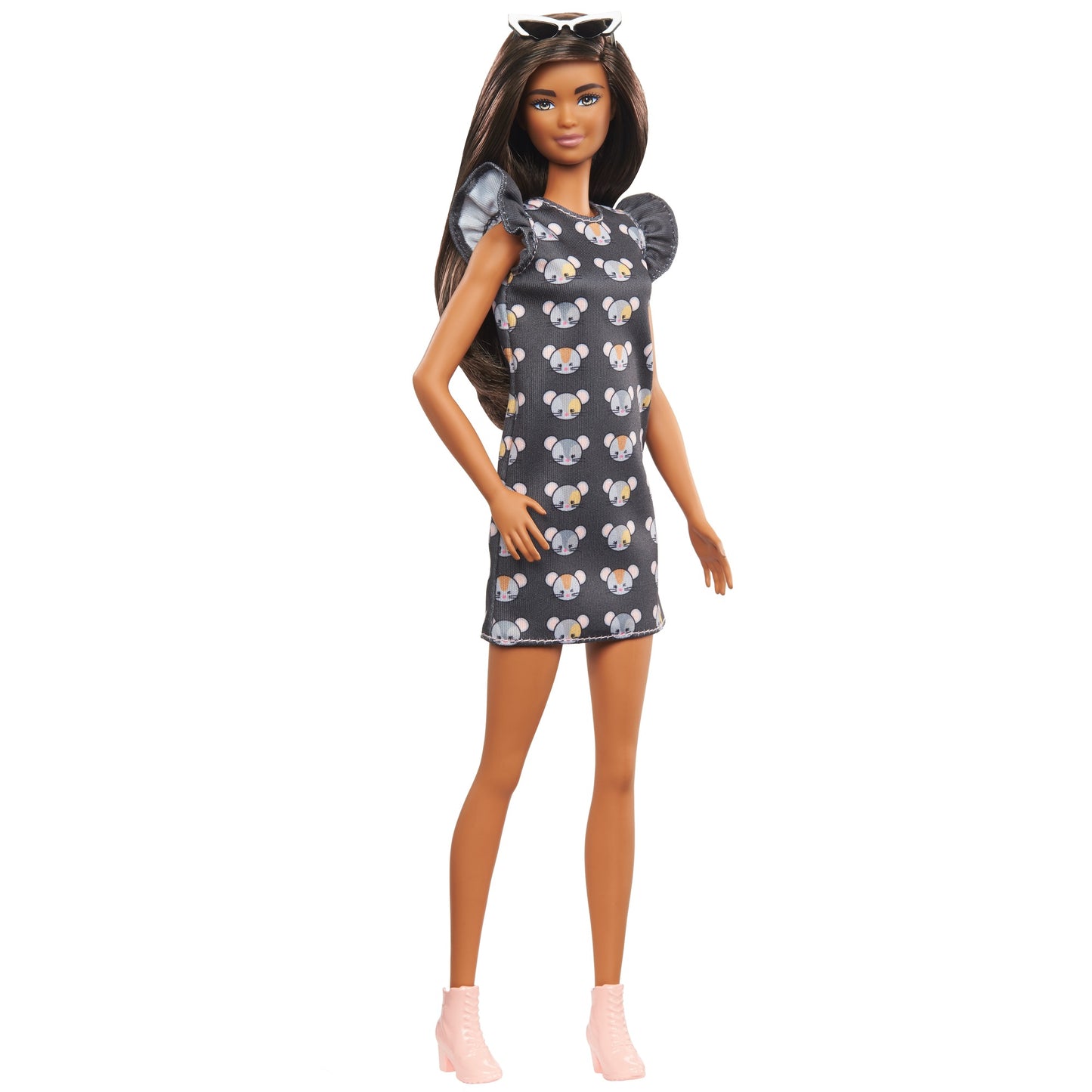 Barbie lalka Fashionistas w sukience GYB01 /6