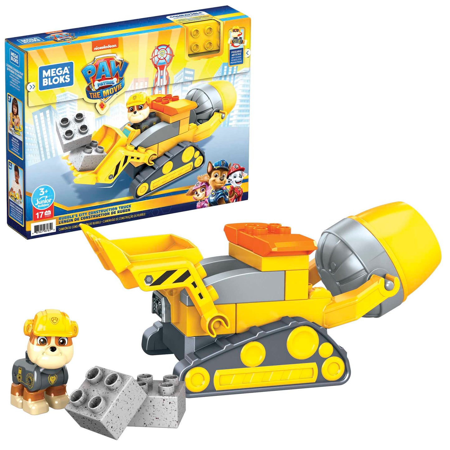 MEGA BLOKS Psi Patrol klocki betoniarka GYW91