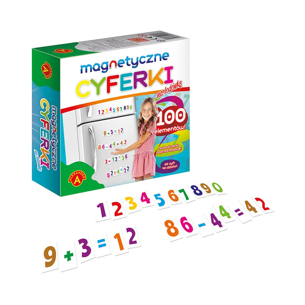 Cyferki magnetyczne na lodówkę 1132