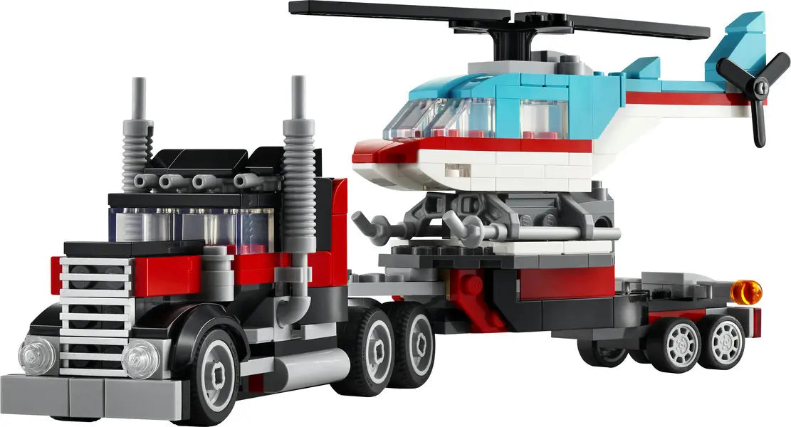 Lego Creator Ciężarówka z platformą i helikopter