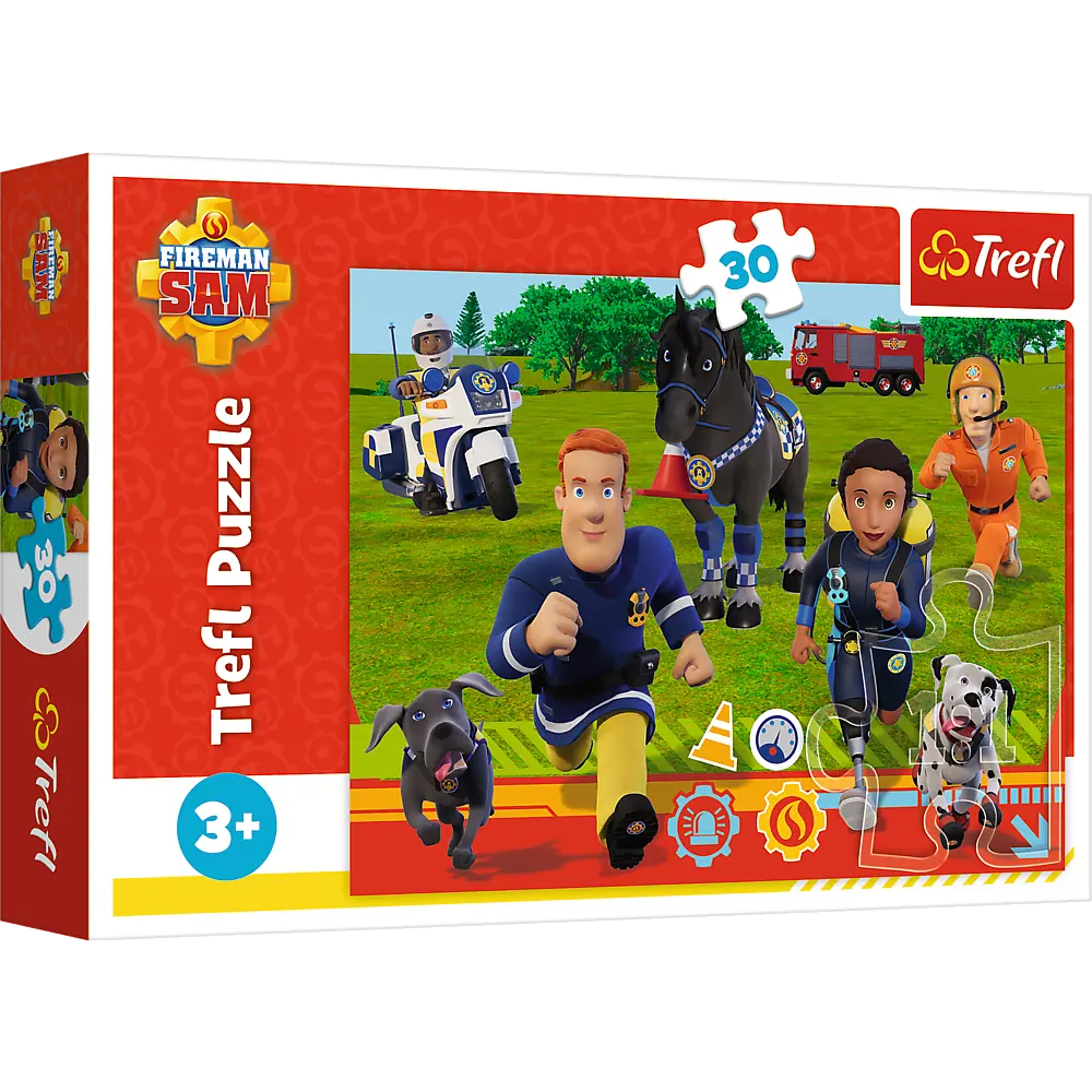Puzzle 30 elementów strażak sam gotowi do pomocy