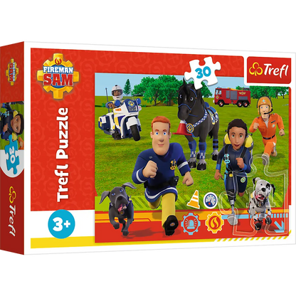 Puzzle 30 elementów strażak sam gotowi do pomocy