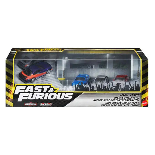 Hot Wheels Premium - Szybcy i wściekli zestaw 4 aut Tokio Drift