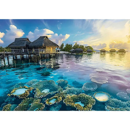 Puzzle 1000 el. USA Collection: Breathtaking Lagoon Sunset