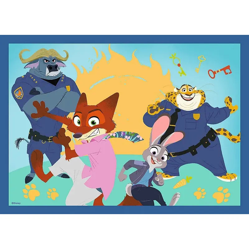 Puzzle 4w1 Zwierzogród 2 - Zootopia pełna przygód