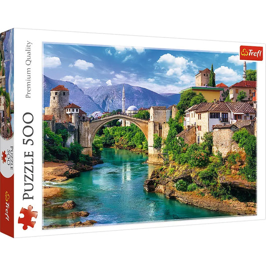 PUZZLE 500 Stary most w Mostarze, Bośnia i Hercegowina