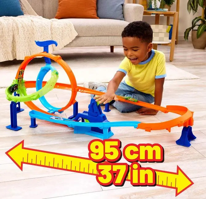 Hot Wheels tor wyścigowy Rajdowy cyklon