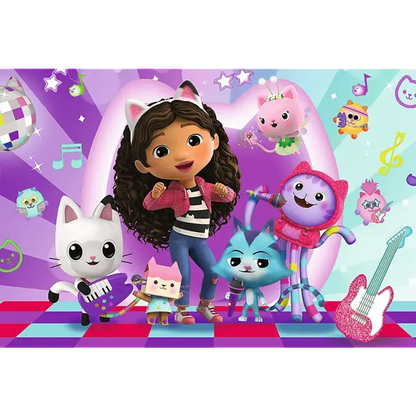 Puzzle Premium Plus Kids, Koci Domek Gabi 100 el. Kolorowy koci świat