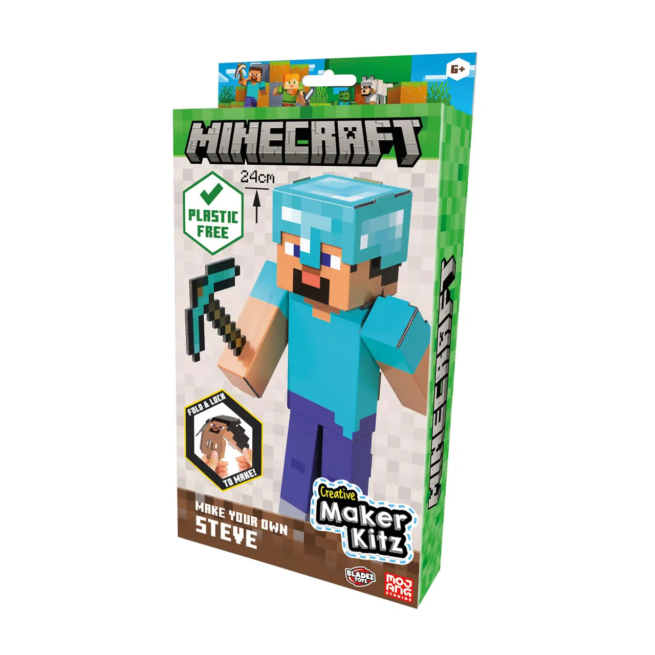 Marker kitz minecraft zbuduj figurkę steve`a