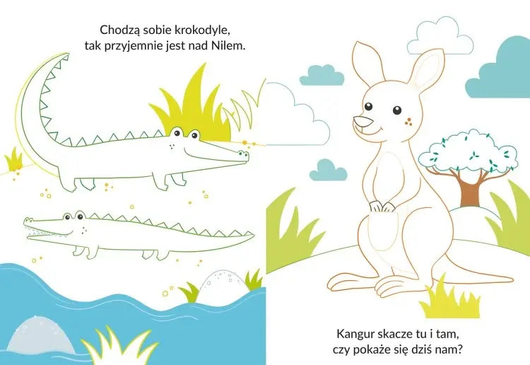 Książeczka z naklejkami - Kolorowy zawrót głowy: Dzikie zwierzęta