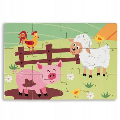 Puzzle drewniane - 4 obrazki