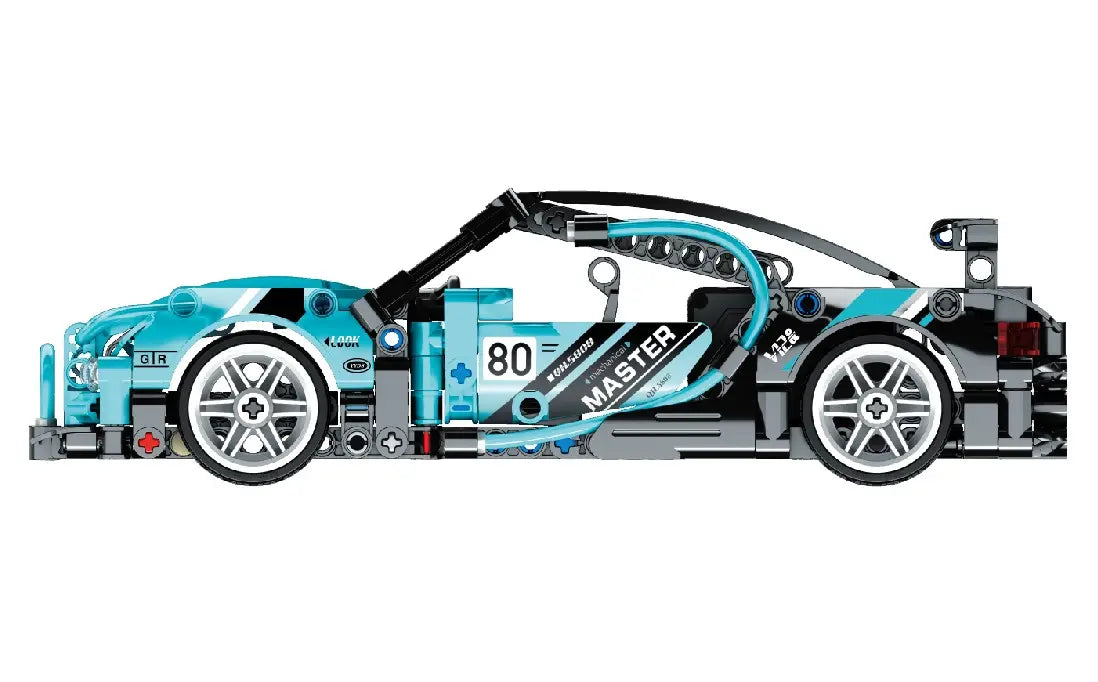 Immaster klocki super auto niebieskie 422 elementy