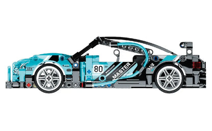 Immaster klocki super auto niebieskie 422 elementy