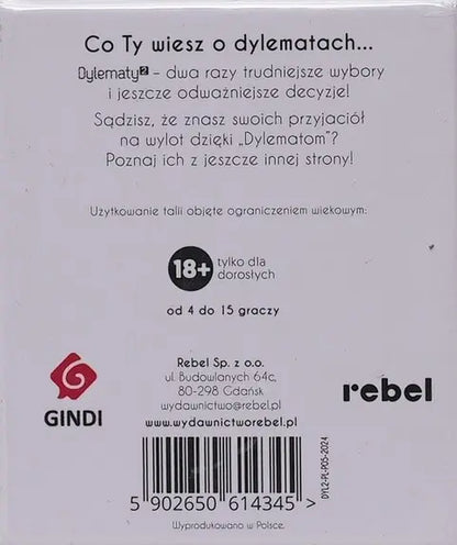 Gra Dylematy 2 18+