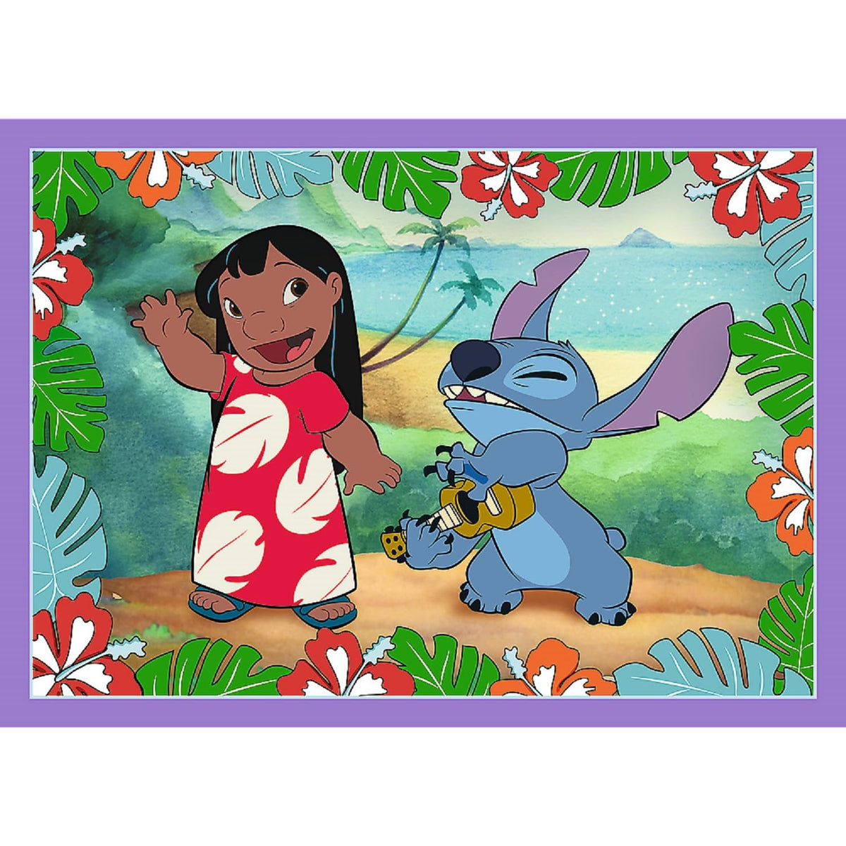 Puzzle 4w1 szalony dzień lilo i stitch