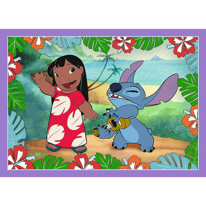 Puzzle 4w1 szalony dzień lilo i stitch