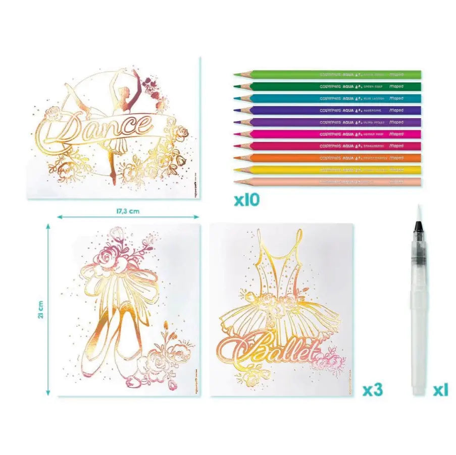 Maped creativ aqua art obrazy akwarelowe taniec