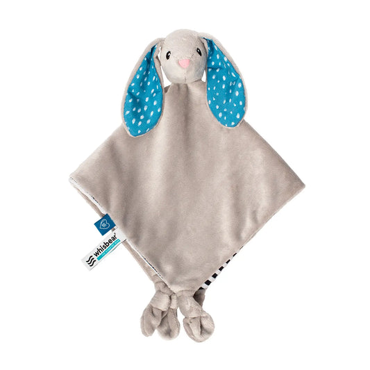 Whisbear doudou kocyk przytulanka królik szary