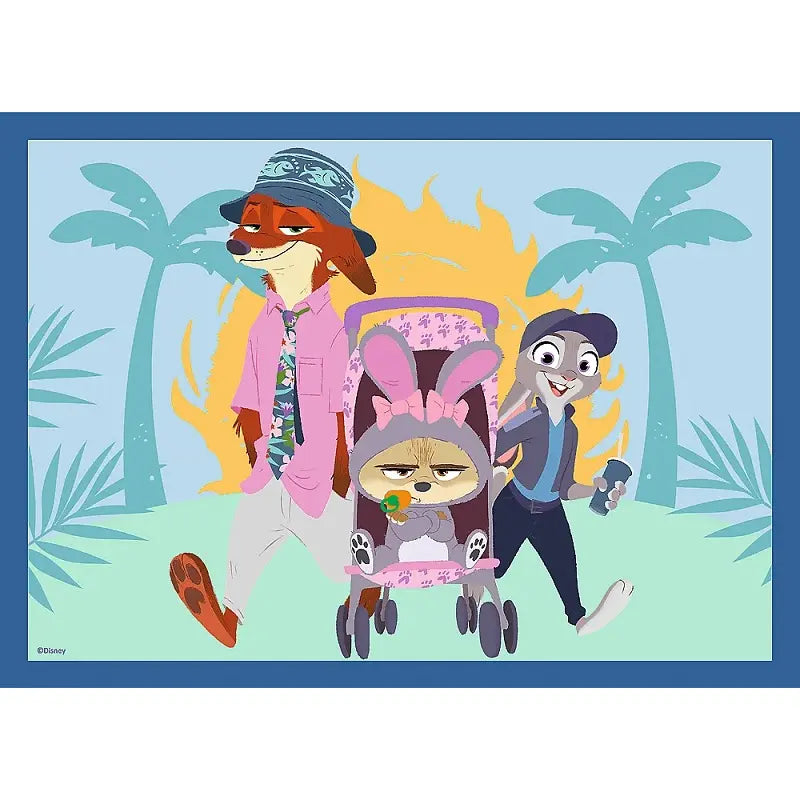 Puzzle 4w1 Zwierzogród 2 - Zootopia pełna przygód