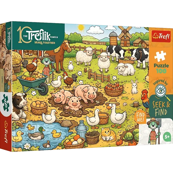 PUZZLE 100 Seek&Find Wieś 16589