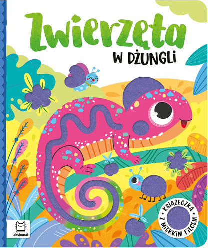 Zwierzęta w dżungli książeczka z miękkim filcem