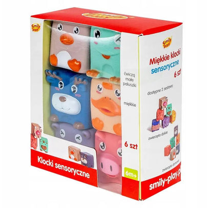 Smily play miękkie klocki sensoryczne 6 szt