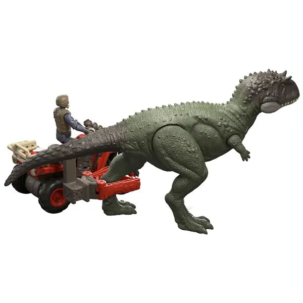 JURASSIC WORLD pojazd z chwytakiem+dino JKG91