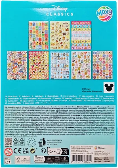 Naklejki brokatowe Disney A5 - 8 arkuszy