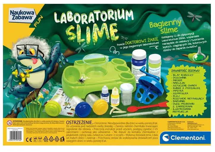 Naukowa zabawa laboratorium slime