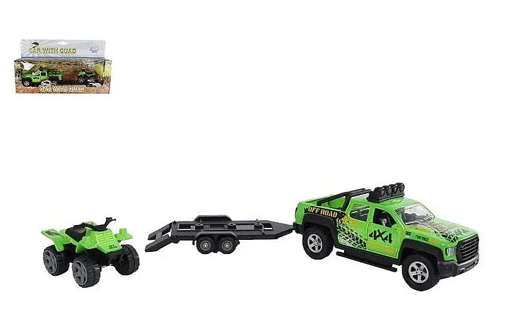 Auto z przyczepą z quadem św/dźw 29cm 510220 71725