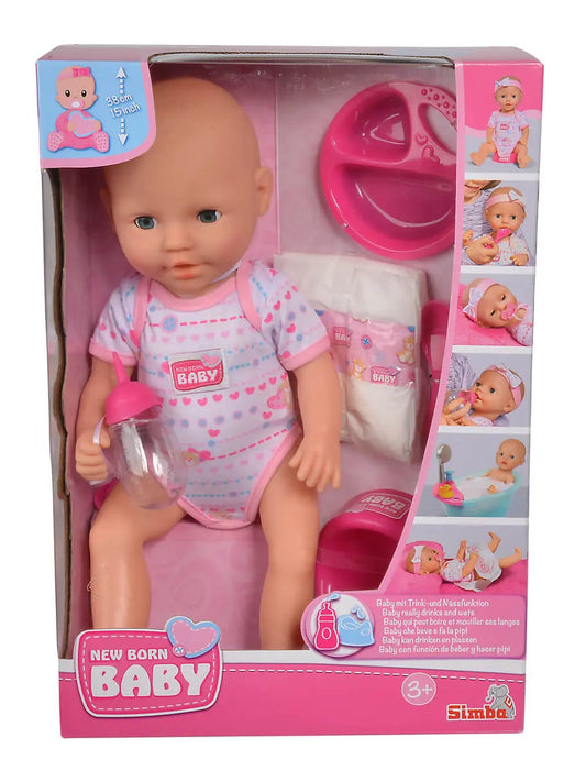 New born baby bobas 38 cm z akcesoriami