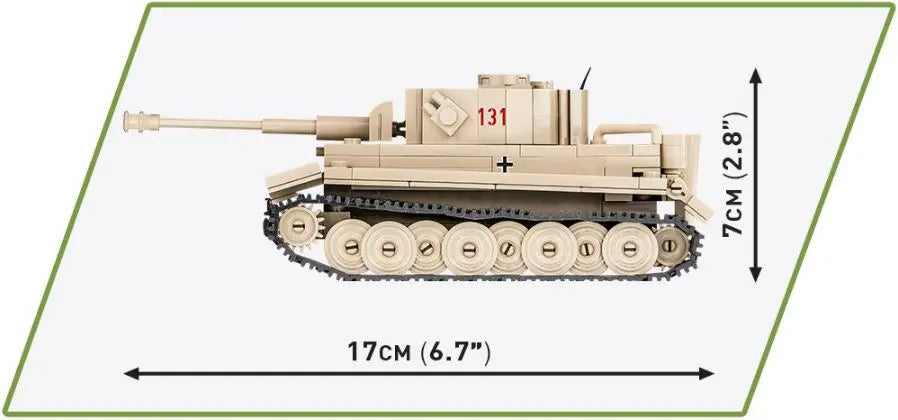 Historical Collection WWII Panzer VI Tiger 131 350 elementów 2710